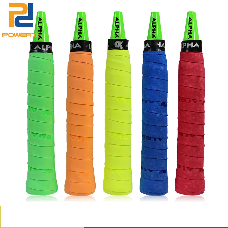 POWERTI 30pcs/lot Dry Tennis Racket Grip Soft Frosting Overgrip Sweat