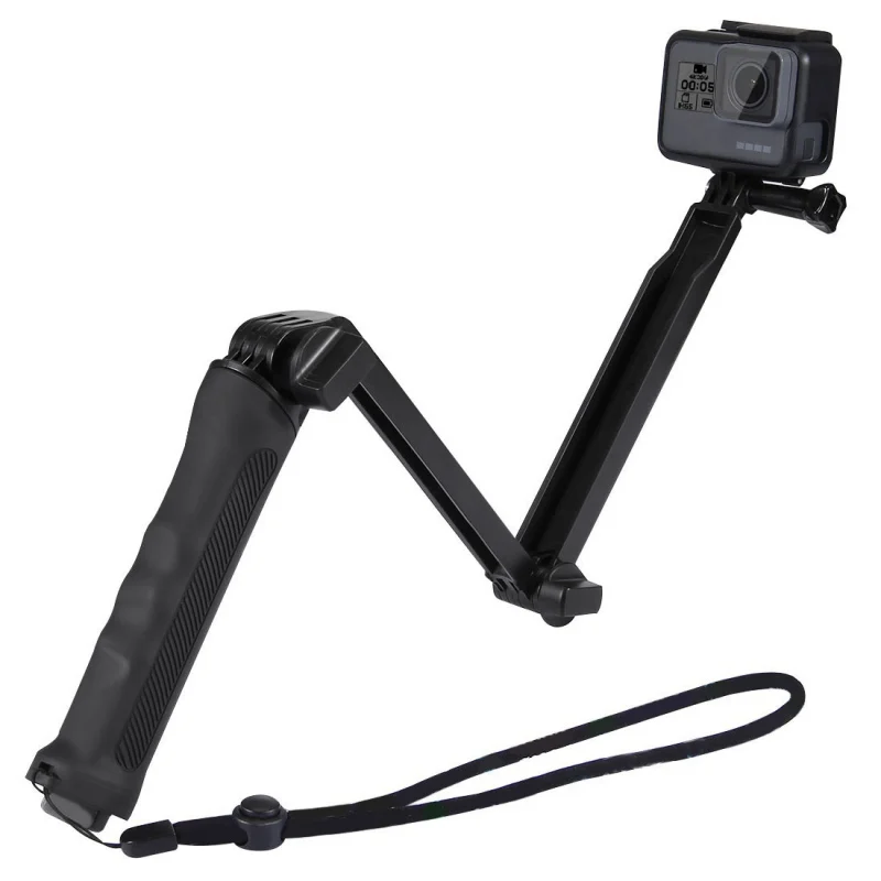 

For Gopro Camera Accessories Tripod 3 Way Monopod Mount Extension Arm Tripod for GoPro HERO 5 / 4 / 3+ / 3 / 2 / 1