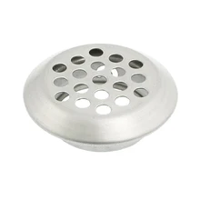 Бутик-домашнее оборудование 25 мм Нижний диаметр Металла Круглое вентиляционное отверстие жалюзи