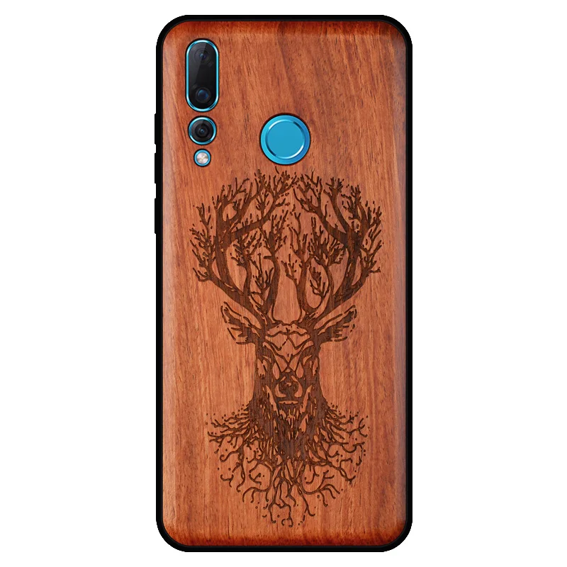 BOOGIC Original Wood Phone Case For Huawei Nova 4 Wood +TPU Cover For Huawei Nova 4 Ultra-Thin Wooden Coque Nova4 (10)