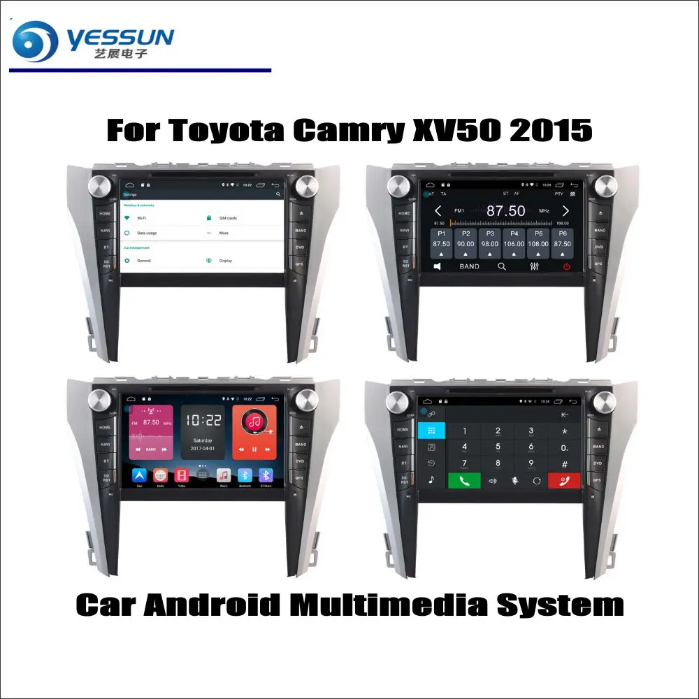 

For Toyota Camry XV50 2015 Car Radio CD DVD Player GPS Navigation Android System HD 9" Screen Multimedia