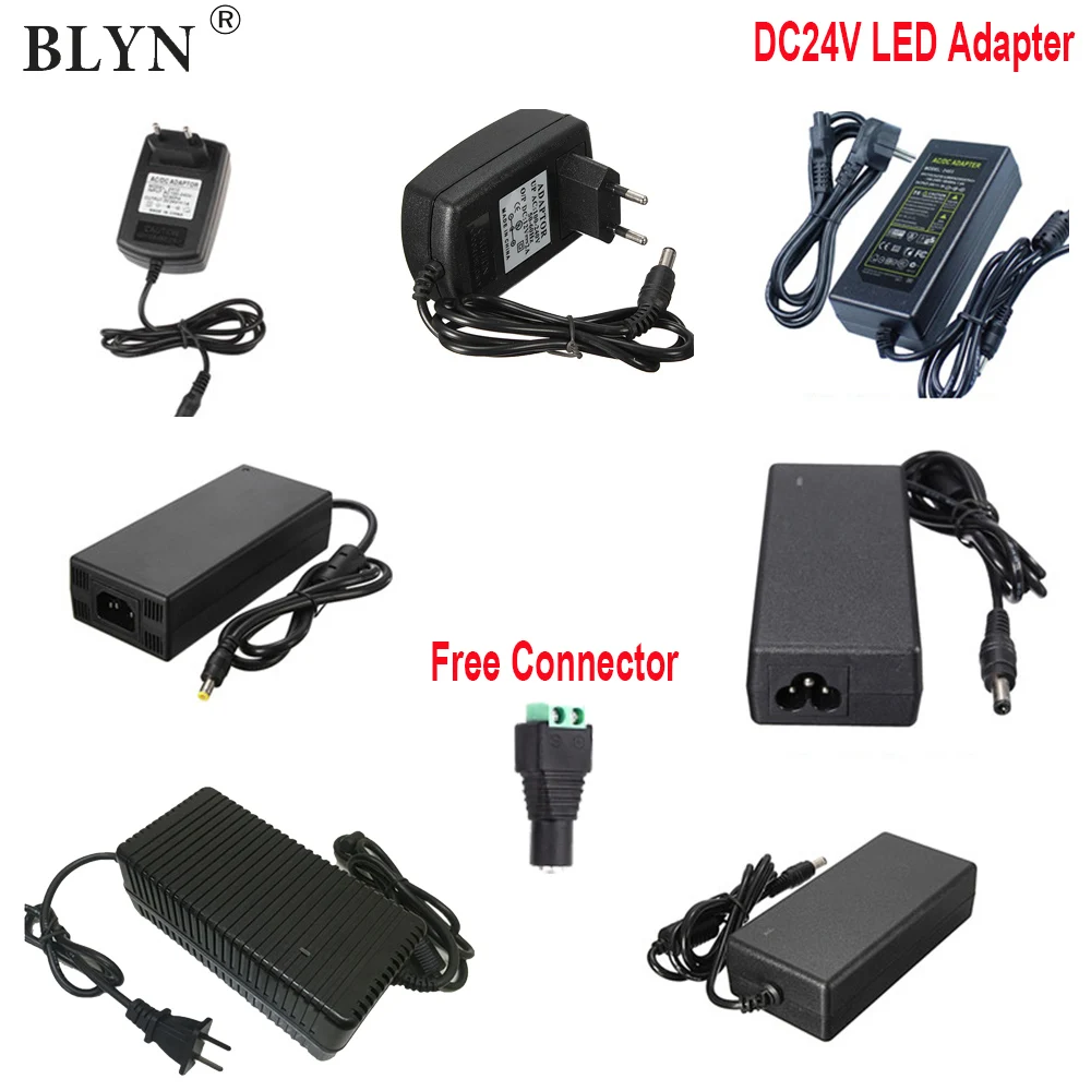 

DC24V LED Lighting Transformer Power Supply 1A 2A 3A 5A 6A 10A LED Adapter Driver EU US Plug For 5050 3528 LED Strip Controller