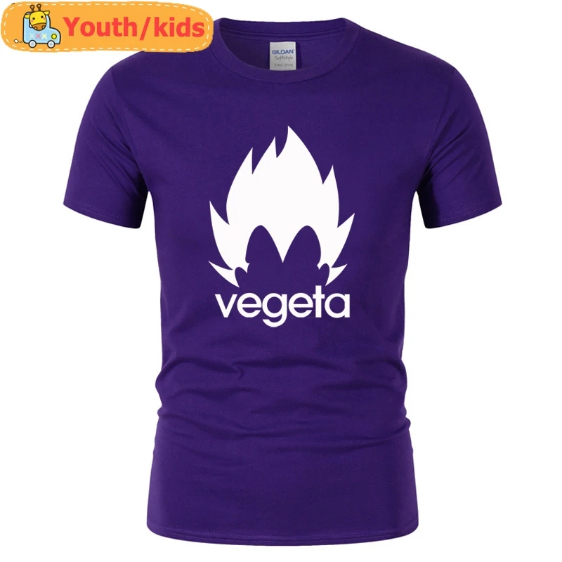 

Youth Kids Funny Dragon Ball Z T Shirts Summer Cotton Short Sleeve O-neck Vegeta T Shirt Cartoon Anime Shirt Tops