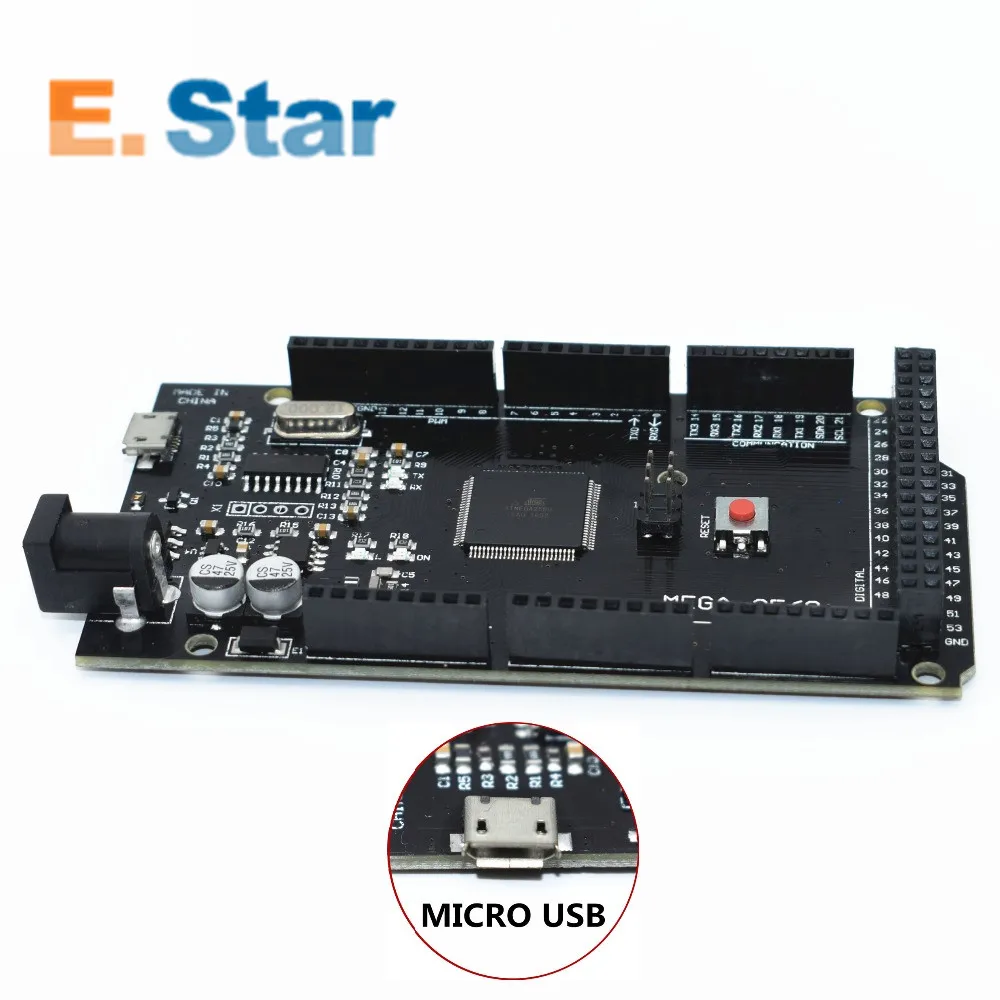 1 шт. Мега 2560 R3 для MEGA2560 CH340G/ATmega2560-16AU MicroUSB. С загрузчика