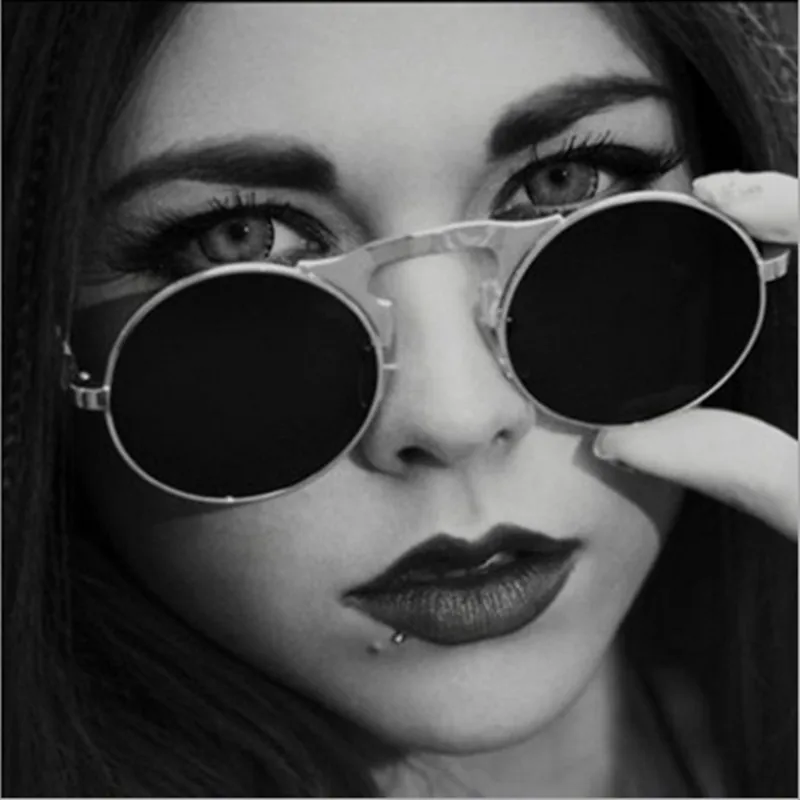 steampunk-sunglasses-Thom-Browne-OCULOS-De-Sol-Women-Retro-Flip-Circular-Double-Metal-john-lennon-Steampunk