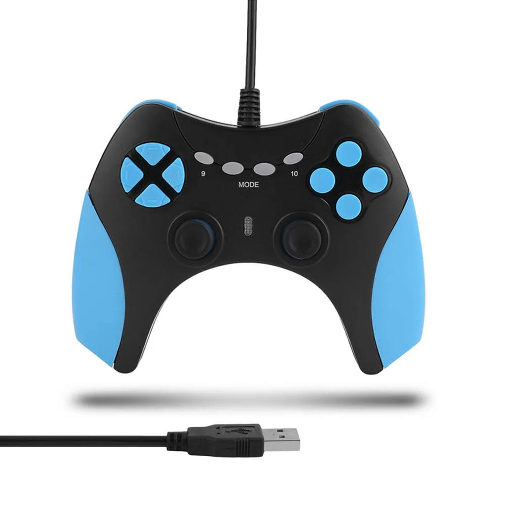 

HOT! USB Computer Gaming Game Wired Pad Joypad Comfortable ABS Gamepad Joystick For Windows