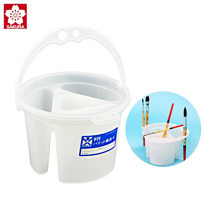 Sakura Washing Bucket For Watercolor Brush Multifunction Wash Pen