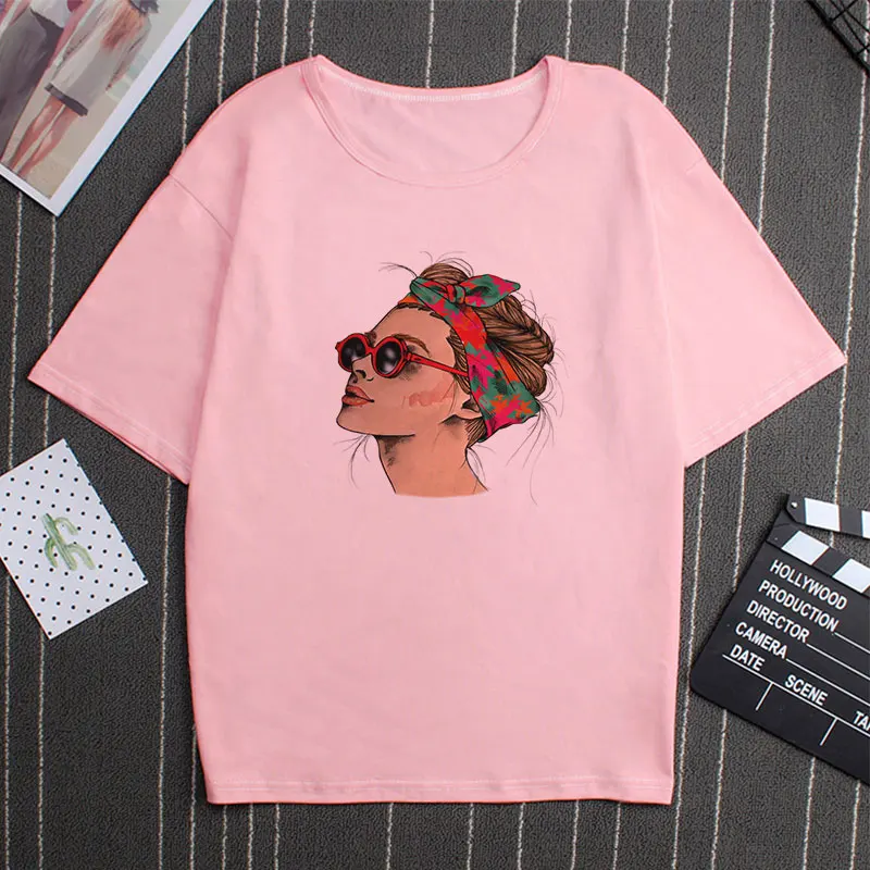 

Korean Style Streetwear Cool Teenage Girl Print Womens T Shirt Fashion Tee Tops Kawaii T-shirt Women Ulzzang Funny Tshirts Women