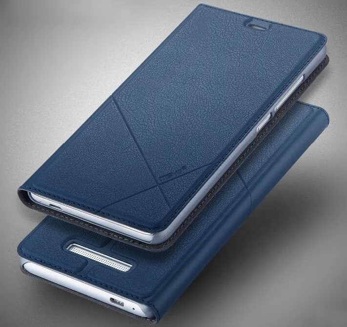 Clamshell Holster Phone Case For Xiaomi Redmi 3 S & Note 3 Soft PU Leather Flip Stand PC Silcone Back Cover Shell With Card Slot