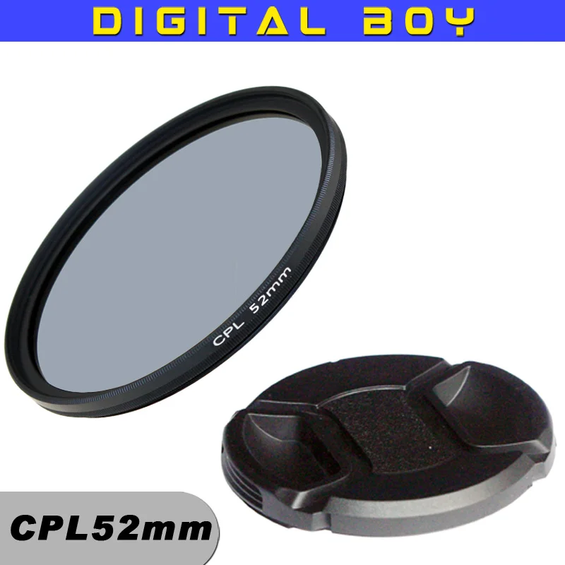 Factory Price Digital Boy 52mm Circular Polarizing CPL + Lens cap for