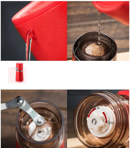 Coffee Mug Grinding Machine Outdoor Portable Camping Coffee Cup Hand coffee machineCarry a convenient manual coffee machine