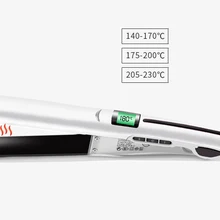 Выпрямитель для волос LCD с внутренней кнопкой и Liu Hai бигуди с прямой завивкой и двойного назначения шина для накрутки волос