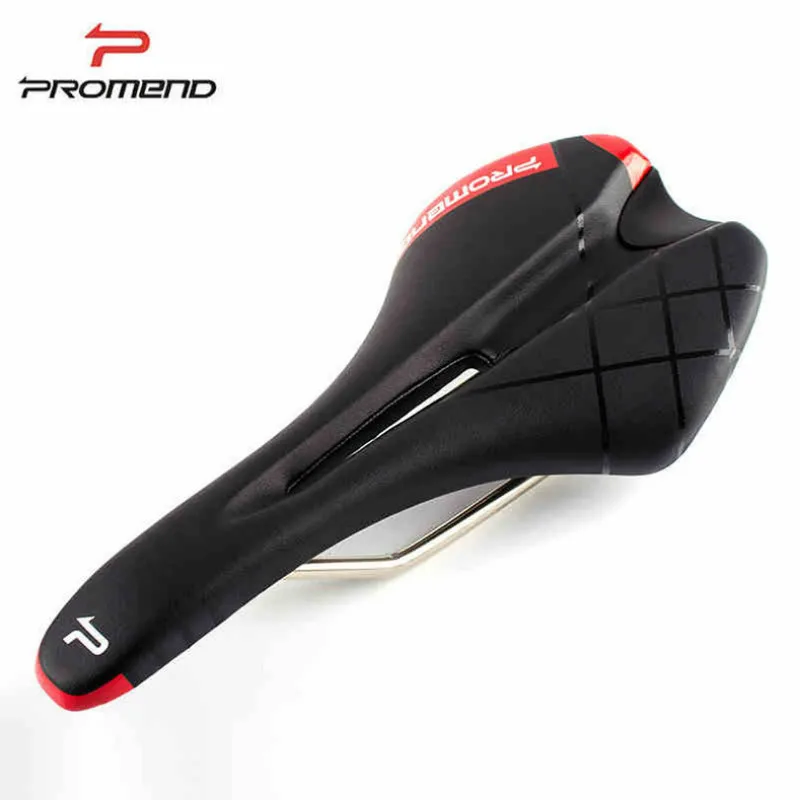 

PROMEND PU Leather Bicycle Saddle Skidproof MTB Road Mountain Bike Cycling Hollow Front Seat Cushion Bicycle Parts 270*130mm