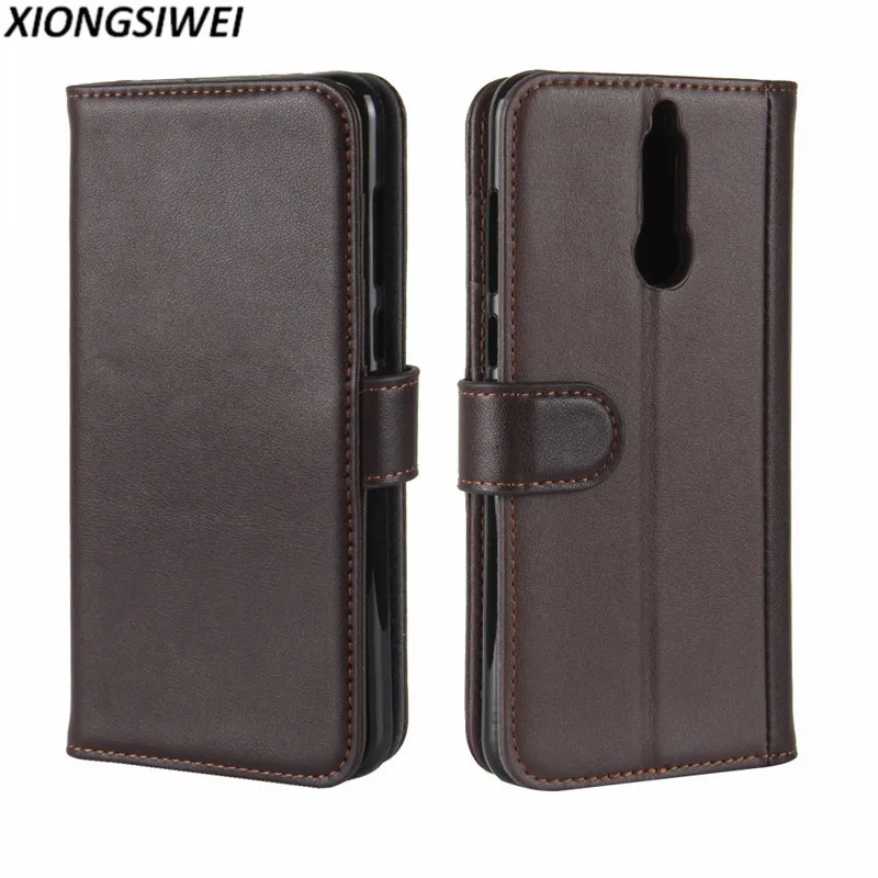 For Huawei Nova 2i Case 5.9 inch Luxury Wallet Genuine Leather Phone Nova2i RNE-L21 Flip Back Cover Bag | Мобильные телефоны и