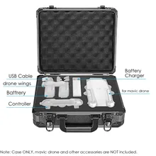 Neewer DJI Mavic Pro Drone Case Aluminum Hardshell Carrying Case Bag Suitcase for DJI Mavic Pro Drone Foldable Quadcopter Drone