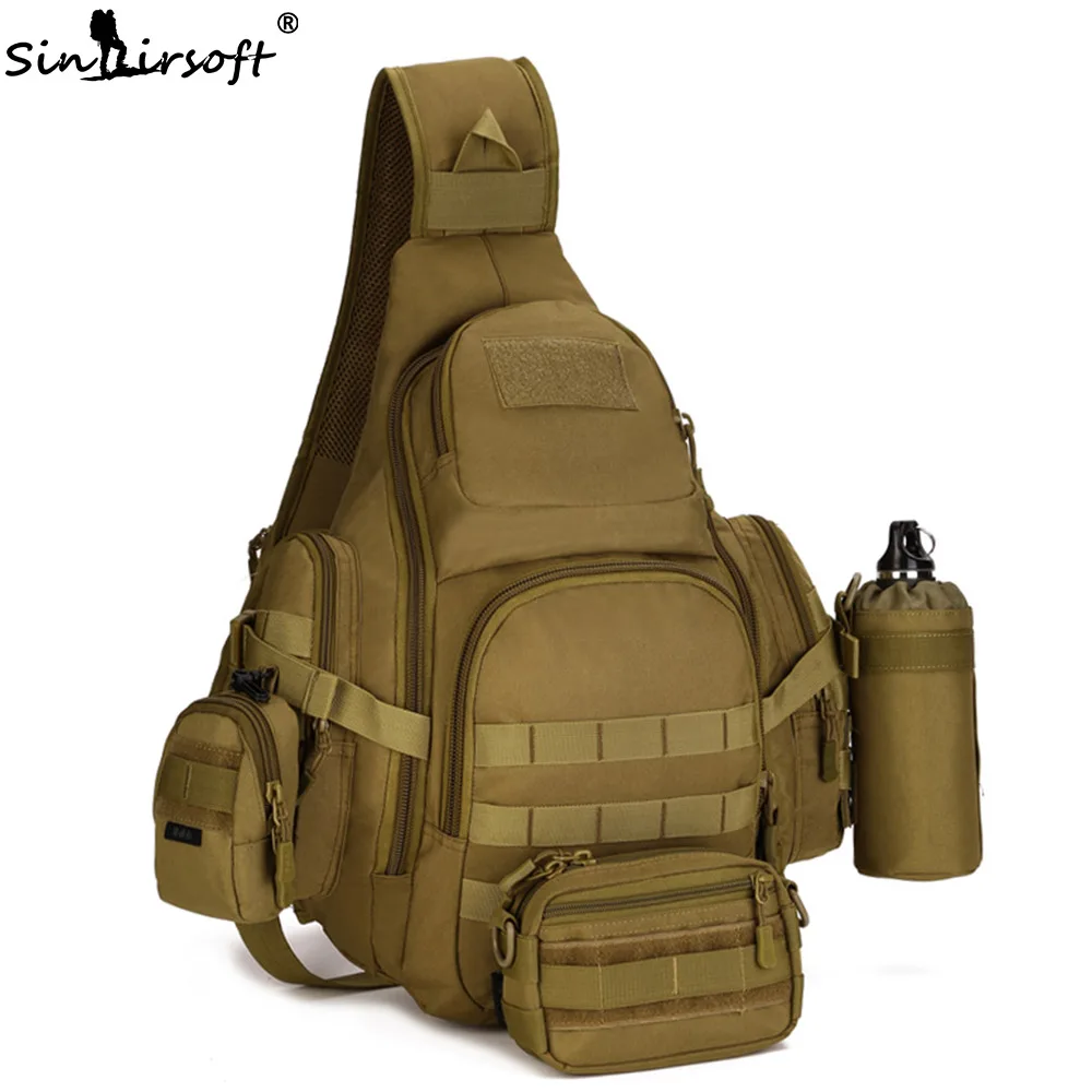 SINAIRSOFT 14 iches Ноутбука Molle Военный Рюкзак Мужчины Спортивная Сумка Нейлон Плеча Слинг Водонепроницаемый мужские Путешествия Тактические Рюкзак