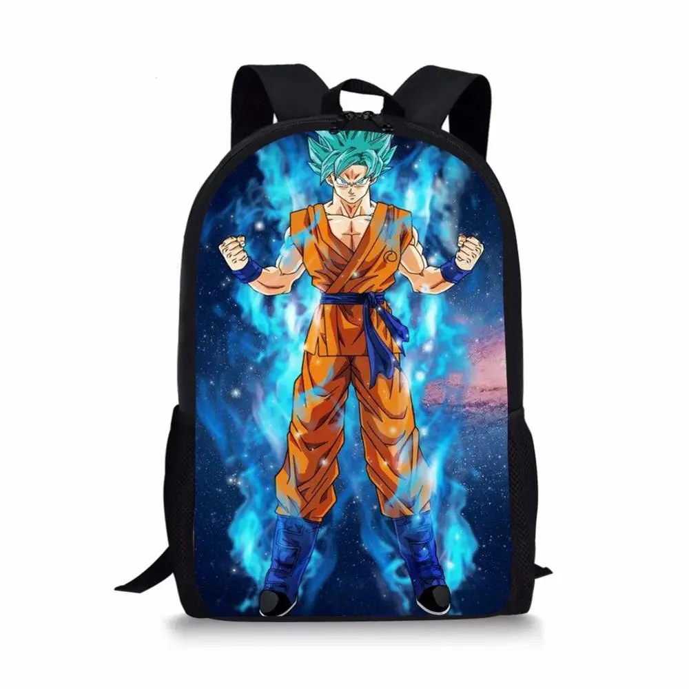 

Dragon Ball School Backpack for Student Boys Son Goku/Super Saiyan/Vegeta Anime Bookbag Baby Kids 16 inch Orthopedic Backpack