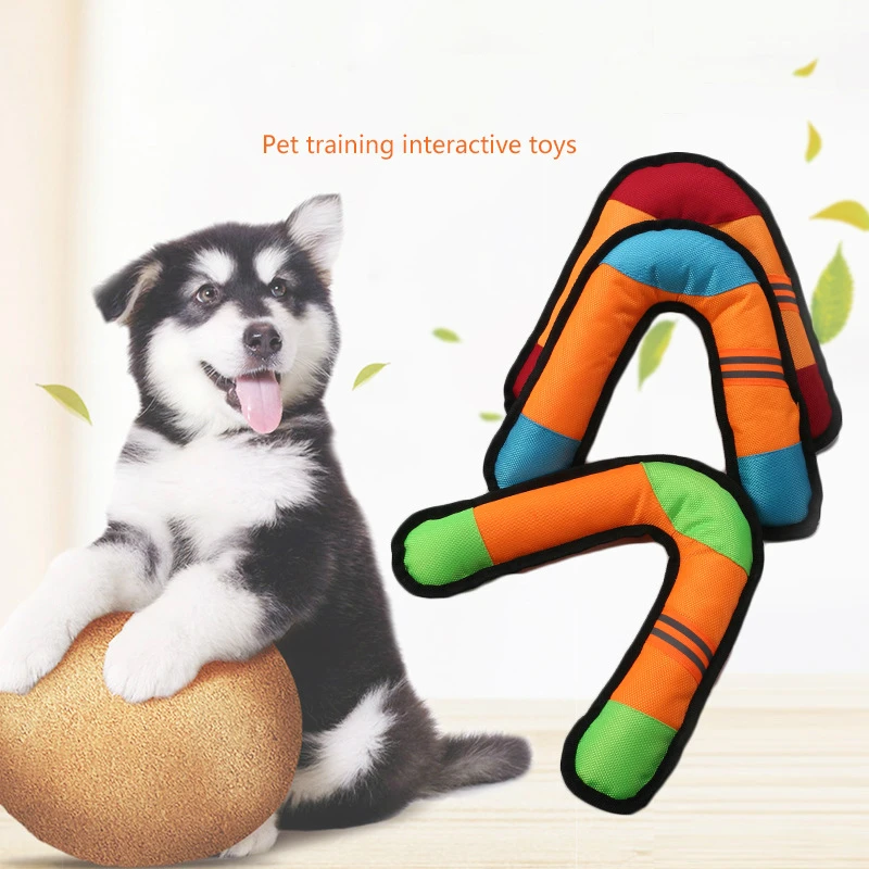 

V-Shape Darts Pet Toys Dog Training Boomerang Pet Interesting Interactive Back Darts Durable Chewing Pet Oxford Throw Toys