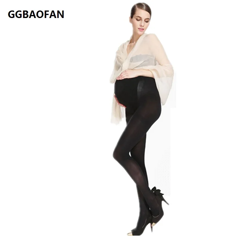 

2015 New pregnant women care belly adjustable pantyhose leggings Maternity fall and winter velvet stockings step foot Leggings