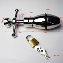 DHL/EMS Free Shipping 2014 Newest Anal Sex Toys Handle Spiral Control Open And Closed High Quality Stainless Steel Backyard Toys