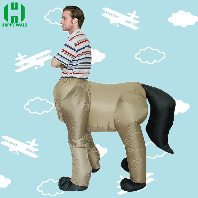Новые надувные костюмы Purim Centaur Horse для мужчин взрослых на хэллоуин аниме