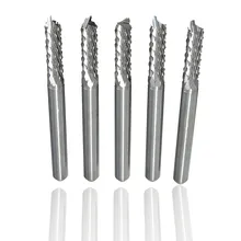 5Pcs/Box 3.175mm Shank 3mm Cutting Dia End Milling Cutter Tool Drill Bit Tungsten Carbide PCB For Cutting And Hook Slot