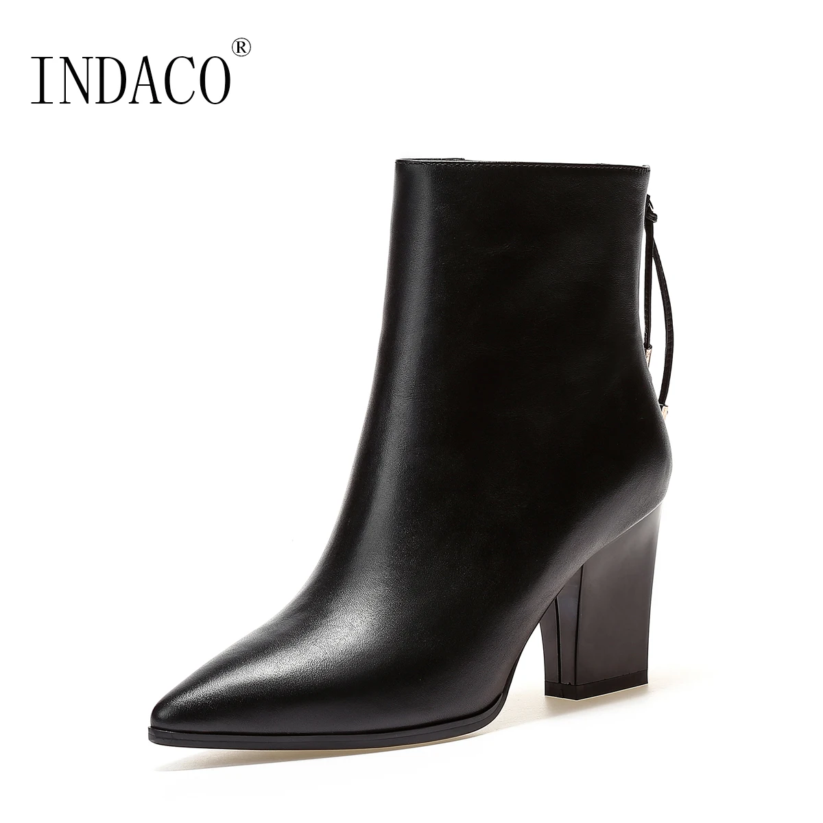 

2018 Winter Boots Women Leather Autumn Winter New High Heel Boots Zapatillas Mujer