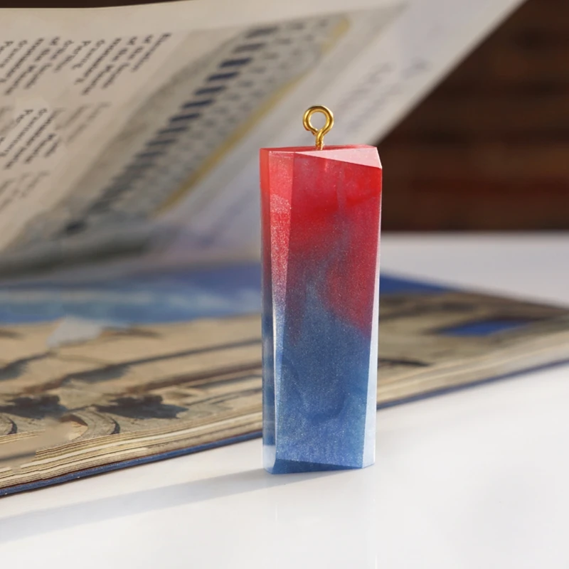 Прямая и прозрачная Жидкая силиконовая форма DIY Смола ювелирные изделия кулон ожерелье пресс-формы APR28
