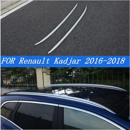JIOYNG فرامل ABS من الكروم حامل سقفي الأمتعة الأمتعة بار صالح لرينو Kadjar 2016 2017 2018