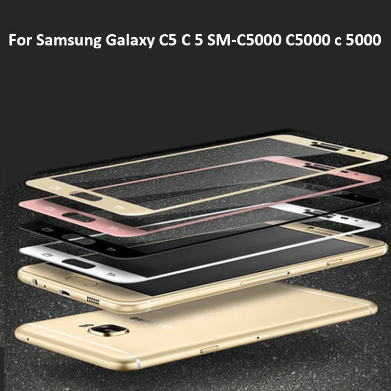Black-Full-Cover-Tempered-Glass-For-Samsung-Galaxy-C7-C-7-SM-C7000-C-7000-Screen (1)