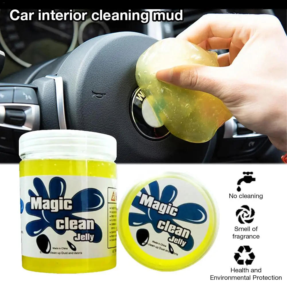 

200g Soft Car Cleaning Glue Slime Automobile Cup Holders Sticky Jelly Gel Compound Home Computer Keyboard Dust Wiper Cleaner