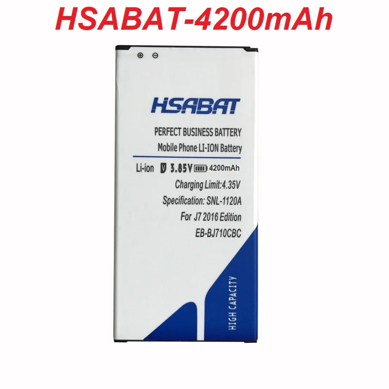 

HSABAT 4200mAh EB-BJ710CBC Battery for Samsung 2016 Edition J7 SM-J7109 J7108 J7008 J7009 J700F J710 J710F J710FN J710M J710H