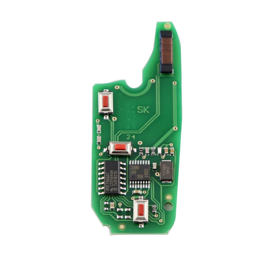 Chiave/Telecomando Per Fiat 500 Fiorino Qubo Panda Idea Punto Stilo Ducato - 3 Pulsante 433mhz Pcf7946 Chip Di Vibrazione Pieghevole Fiat -