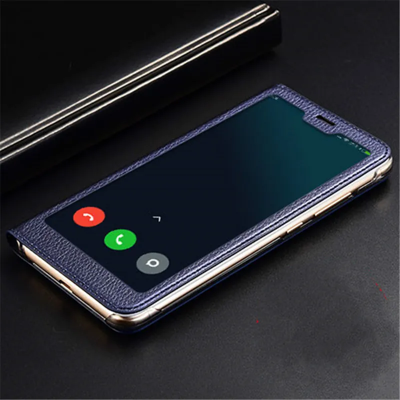 Newest for Xiaomi Redmi Note 6 Pro Case Full View Window PU Leather Flip Cover Funda Case for Xiaomi Redmi Note 6 Pro Phone Case05