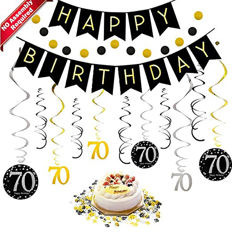 70th birthday decorations for woman