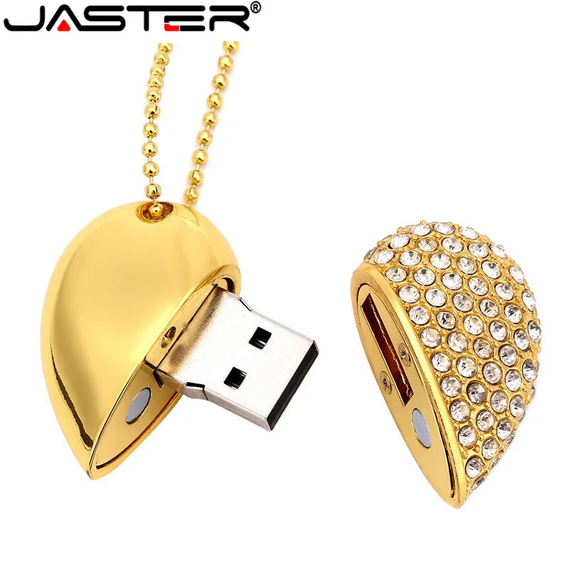 JASTER usb 2,0 высокоскоростной металлический флеш-накопитель в форме сердца 2 стиля usb палочки 4 ГБ 8 ГБ 16 ГБ 32 ГБ 64 ГБ свадебные фото палочки памяти