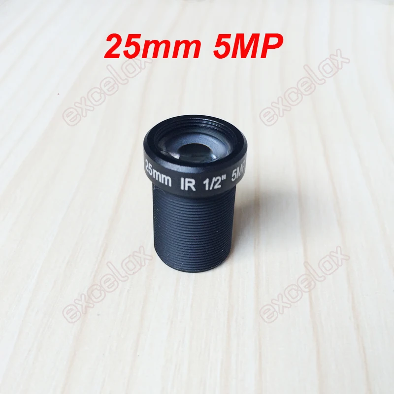 10 шт./лот 25 мм 5MP 1/2 &quotF2.4 CCTV фиксированная диафрагма инфракрасная съемка объектива