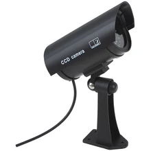 Fake Dummy Camera Waterproof Outdoor Fake Camera Battery Powered Flicker Blink LED Security Bullet CCTV Camera 100 pieces waterproof security camera sticker warning decal signs for cctv surveillance fake camera and dummy camera