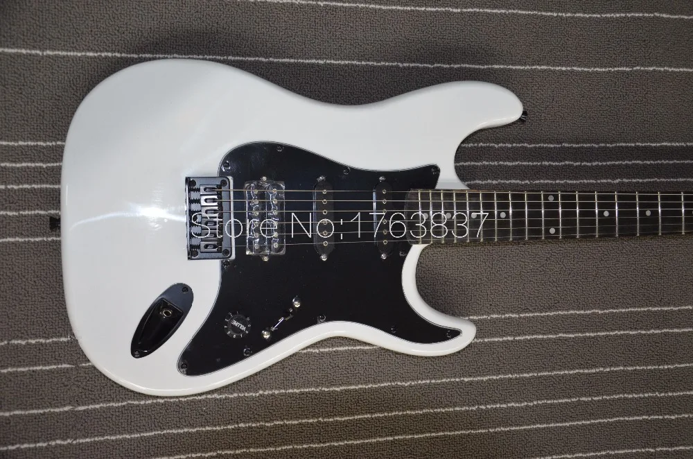 

Shelly new store CUSTOM white San Dimas Alder body ebony fingerboard string through 1V electric guitar musical instruments shop