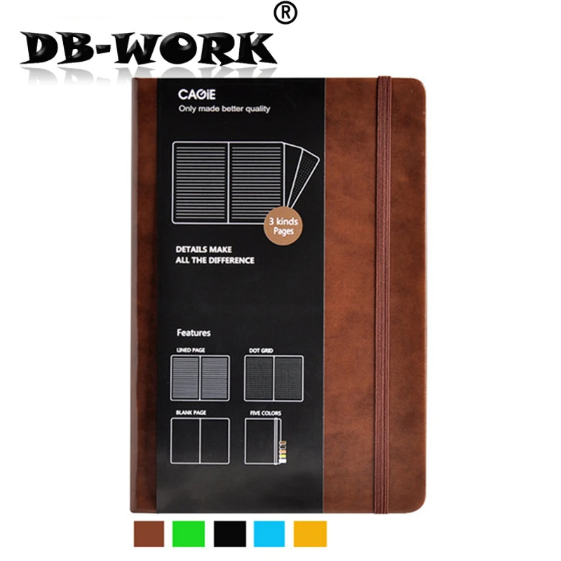 

Hot Sell 2019 Leather notebook 18 months efficiency this week calendar notepade notebook customization