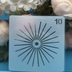 1 шт. 13 см цветок цветочный дизайн 10 DIY Многослойные трафареты настенная живопись записки раскраска тиснильный альбом шаблон для декораций