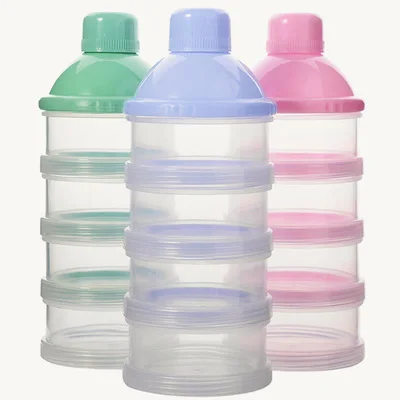 

Portable Milk Powder Formula Dispenser Food Container Storage Feeding Box for Baby Kids Toddler Four Grid Baby Food Storage Box