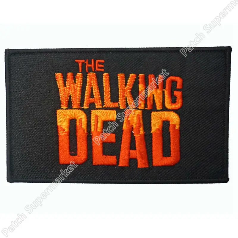 

5" The Walking Dead Logo Movie TV Iron On/Sew On Patch Tshirt TRANSFER MOTIF APPLIQUE Rock Punk Badge