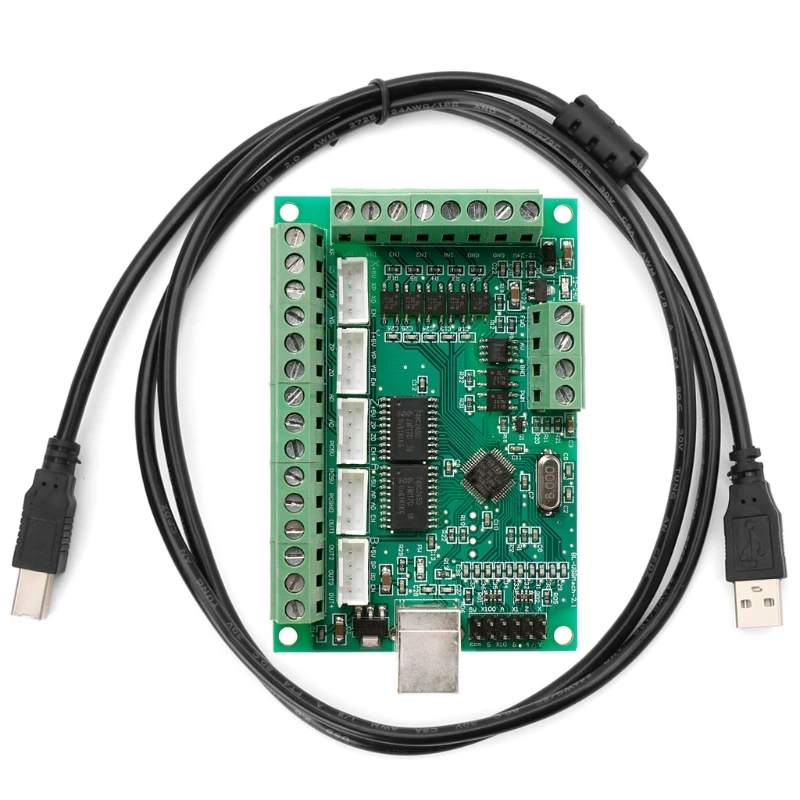 

CNC USB MACH3 100Khz Breakout Board 5 Axis Interface Driver Motion Controller
