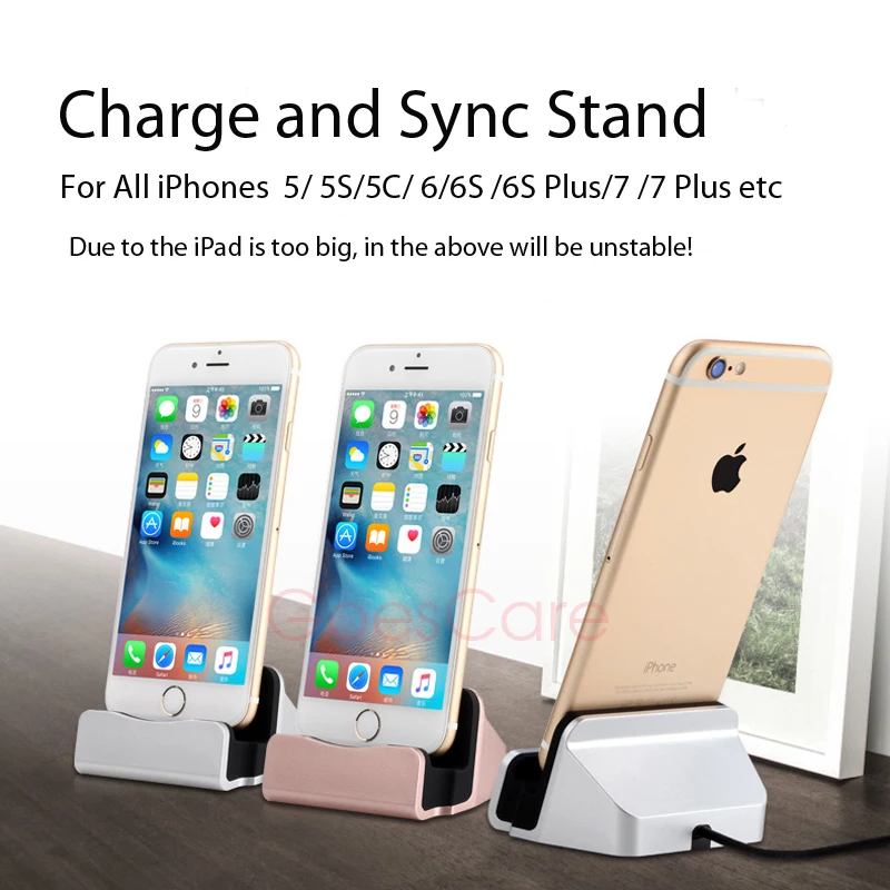

Peaktop Original Quality Fast Charging Charger Dock Station For iPhone X Desktop Cradle Stand For iPhone 5 6 6S 7 8 Plus