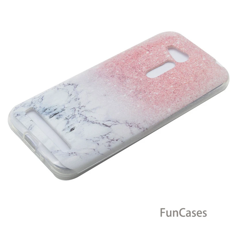 Case For ASUS Zenfone Go ZB452KG Silicone Case For ASUS ZB450KL Case Transparent Soft Flower Marble Back Cover Accessory