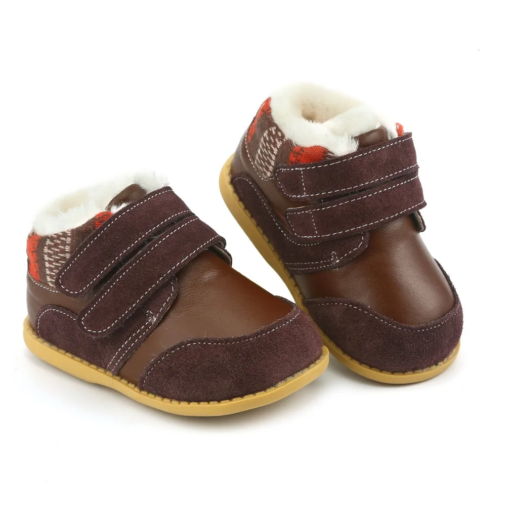 Tipsietoes Winter Children Shoes Leather Martin Kids Snow Cowboy Boots Boys Fashion Sneakers Bota Booties Infantis