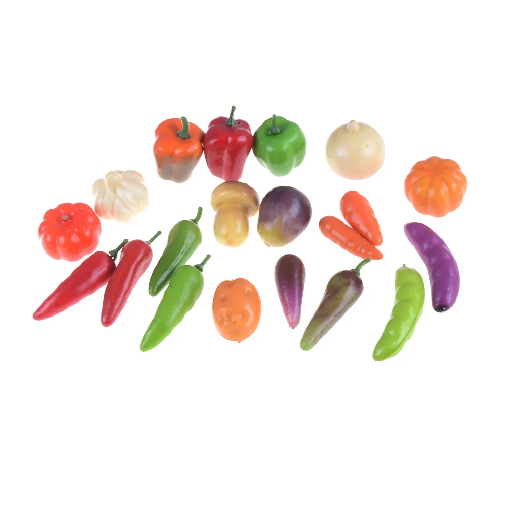 

10PCS Kid's Kitchen Miniature Food Game Girls And Boys Kitchen Toys Kids Vegetables Fruit Pretand Play Toy