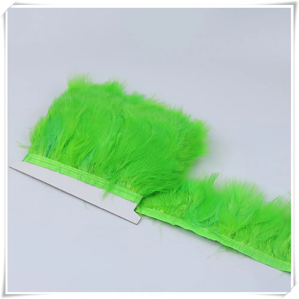 10 green marabou trimming 5