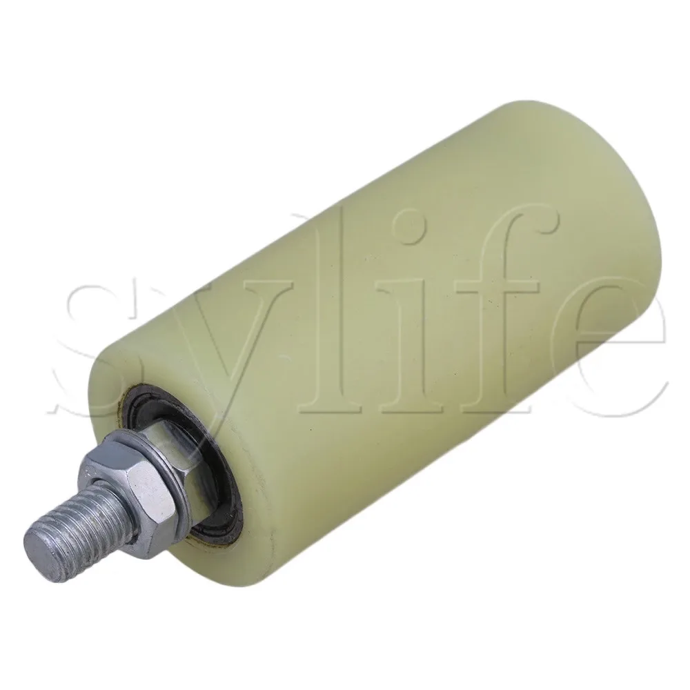 cnbtr M12 50 x 100 mm PP Rueda de acero rodamiento de rodillo gu/ía con 6201 Cojinete para el/éctrico puerta